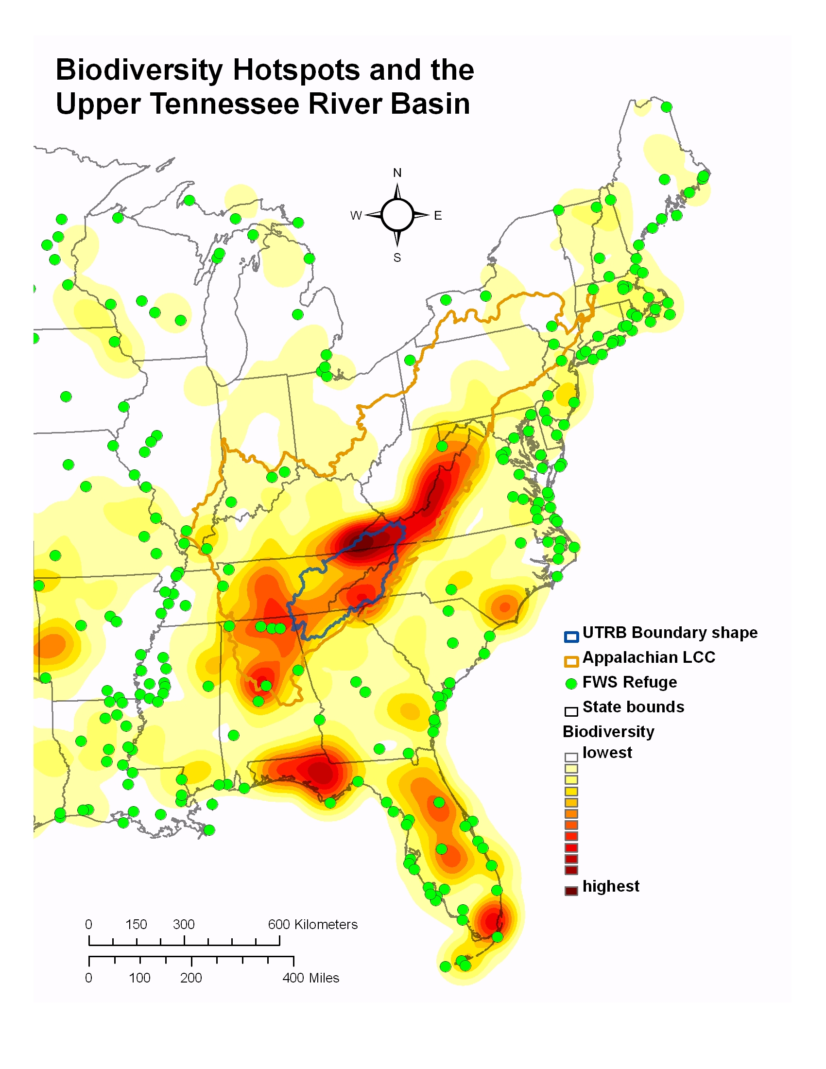 Biodiversity Hotspots and the UTRB