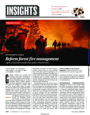 Reform forest fire management: Agency incentives undermine policy effectiveness