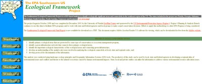 EPA Southeastern Ecological Framework Project