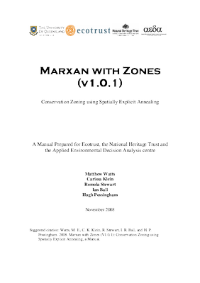 Marxan with Zones User Manual