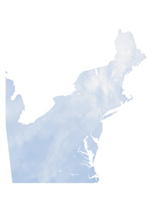 Average November-March Snow Depth (mm), Northeast 