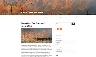 Prescribed Fire Community of Practice 