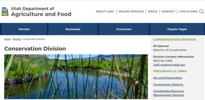 Utah Department of Agriculture and Food Conservation Division