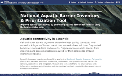 National Aquatic Barrier Inventory & Prioritization Tool