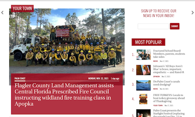 Flagler County Land Management assists Central Florida Prescribed Fire Council instructing wildland fire training class in Apopka