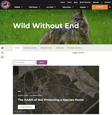 Defenders of Wildlife BLOG