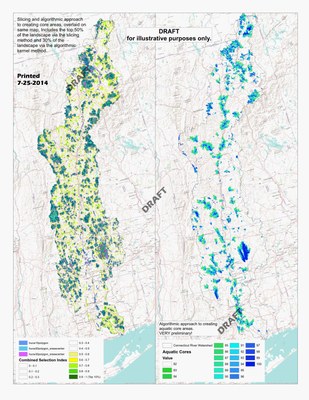 Map: CT River Watershed - Terrestrial and Aquatic Cores